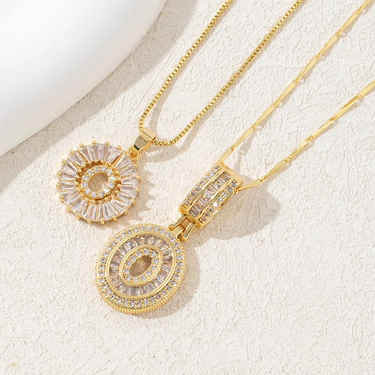 14K Diamond Letter Initial Necklaces Set (2-Piece) - Image 19