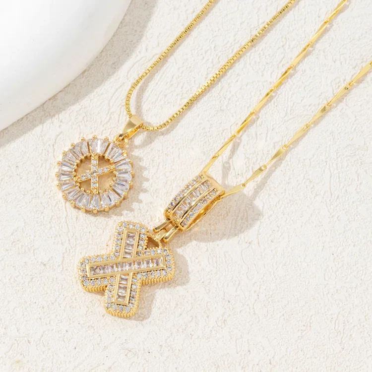 14K Diamond Letter Initial Necklaces Set (2-Piece) - Image 28