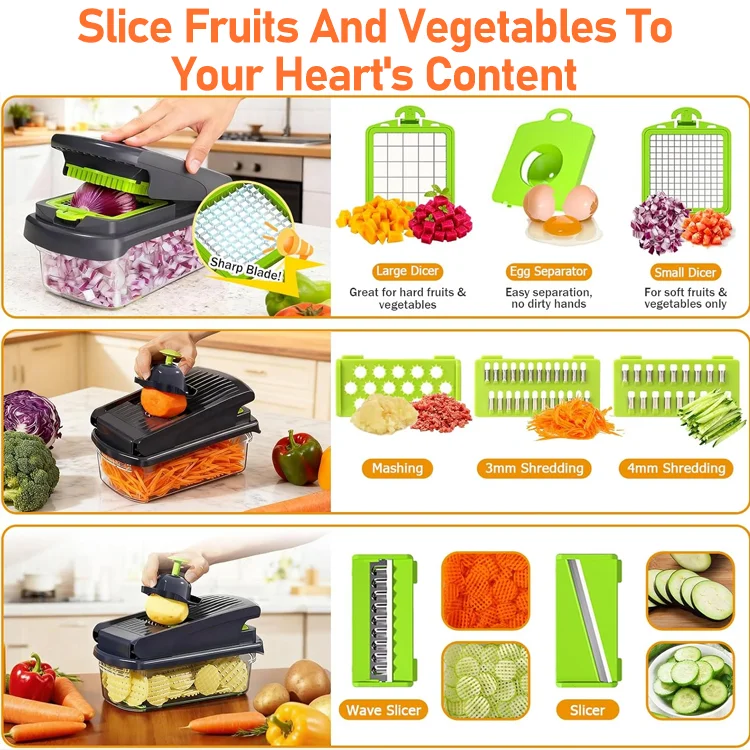 15-in-1 Veggie Cutter – Prep in Seconds, Not Minutes - Image 4