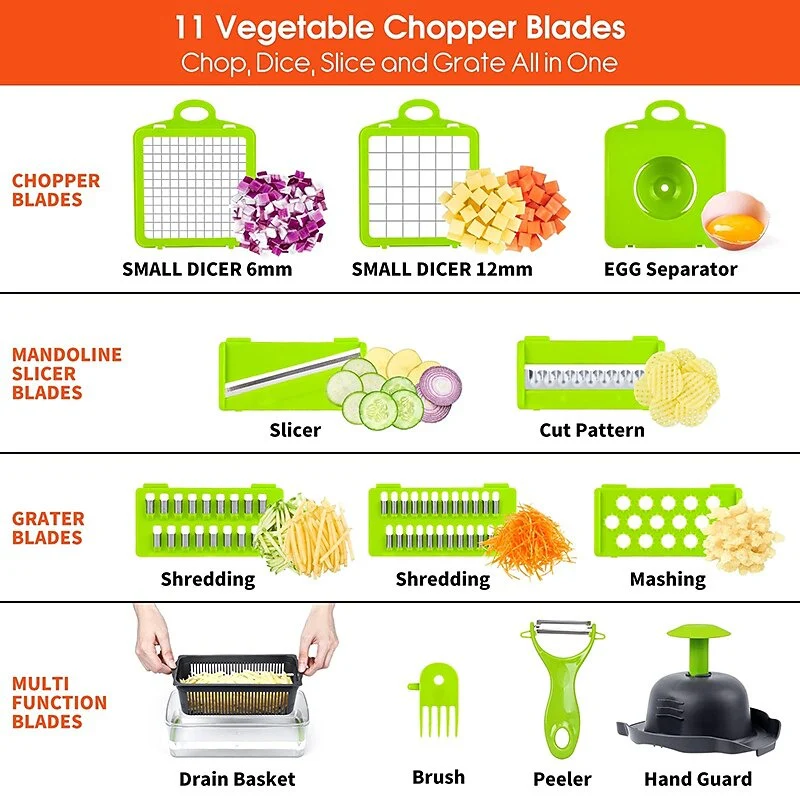 16-in-1 Safe Grip Vegetable Chopper - Image 4