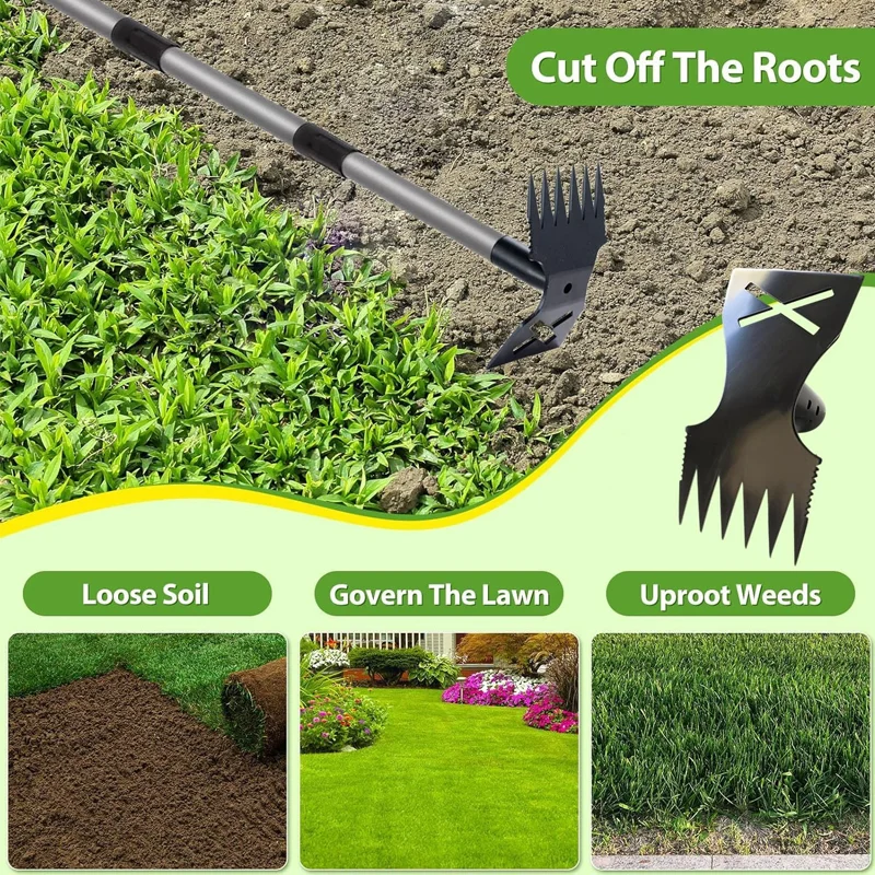 RootRipper™ 2-in-1 Long Handle Weed Puller & Hoe - Image 4