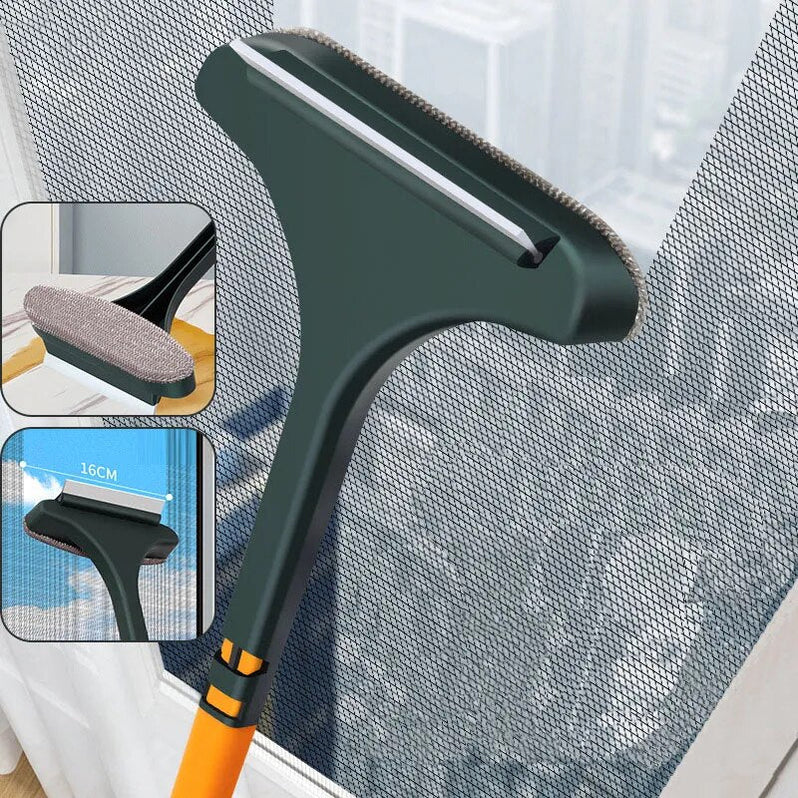 2-in-1 Mesh Screen Cleaner, Double-Sided Window Screen Washing Brush