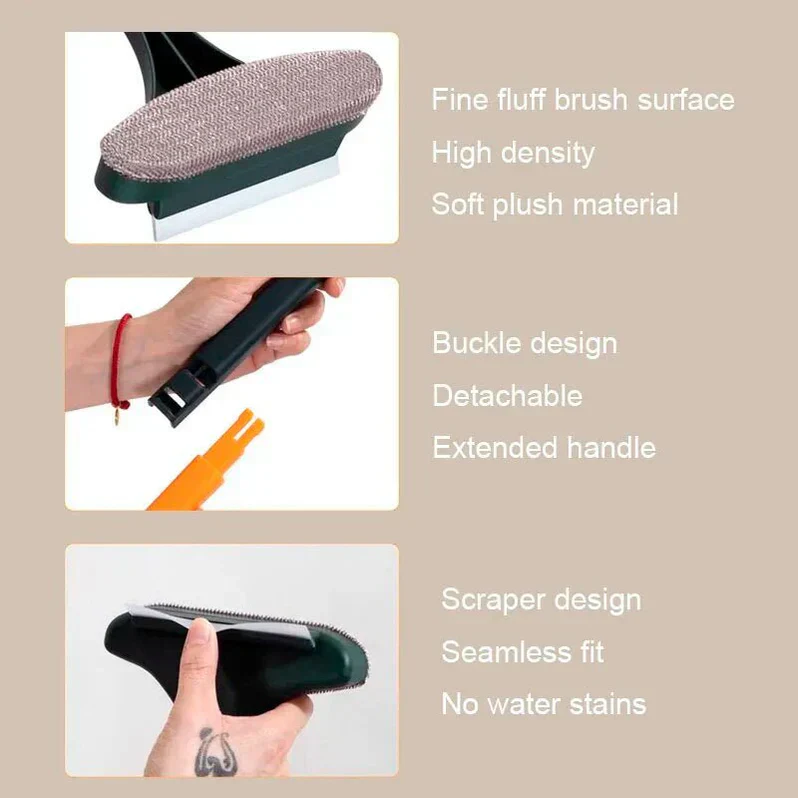 2-in-1 Mesh Screen Cleaner, Double-Sided Window Screen Washing Brush - Image 4