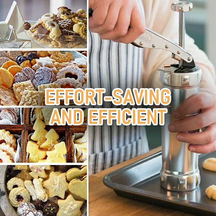 Complete 28-Piece Cookie Press Kit - Durable Food-Grade Materials, Easy Baking & Cake Decorating for Beginners and Experts - Image 4