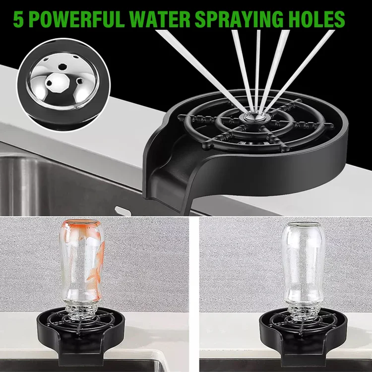 360° Rotating High-Pressure Cup Rinser for Kitchen Sinks - Effortlessly Blasts Away Residue in Seconds - Image 2