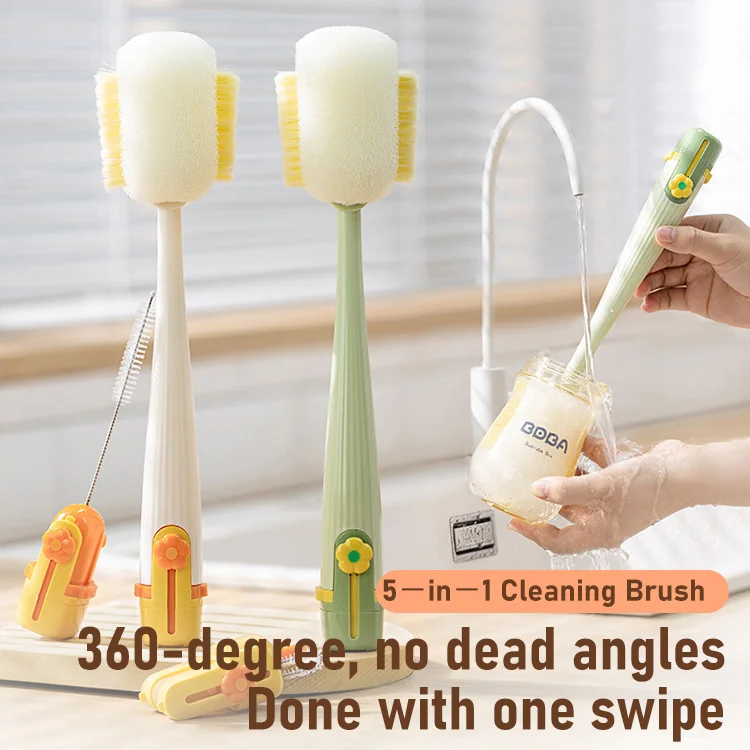5-in-1 Ultimate Cup Cleaning Brush — BPA-Free & Family-Safe - Image 2
