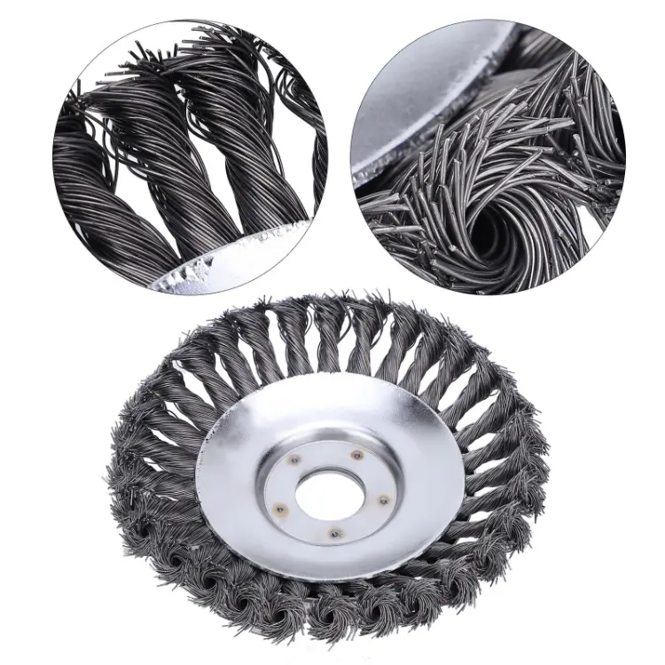 6" Steel Wire Wheel Grass Cutter Blade - Lawn Mower Accessory - Image 5