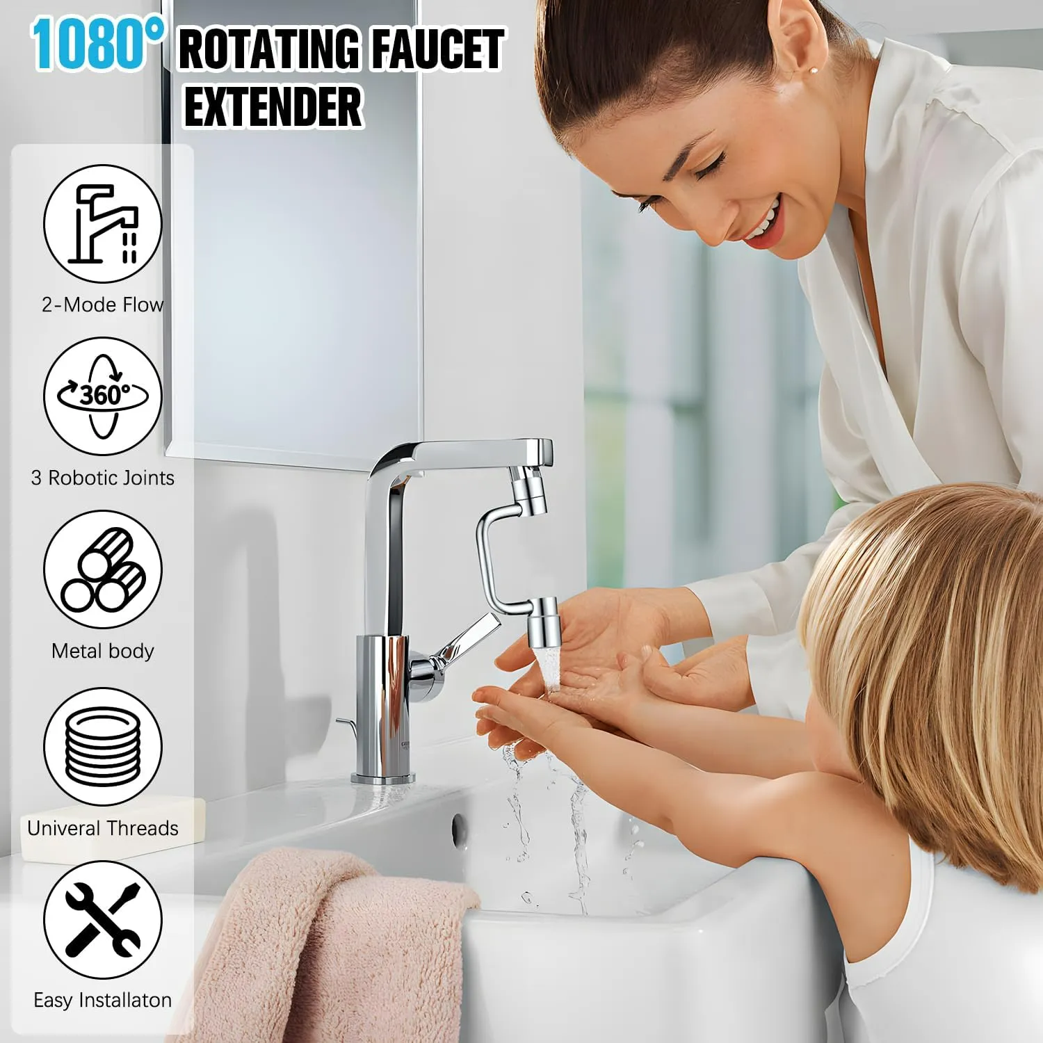 AquaPivot - 1080° Rotating Faucet Extension - Image 2