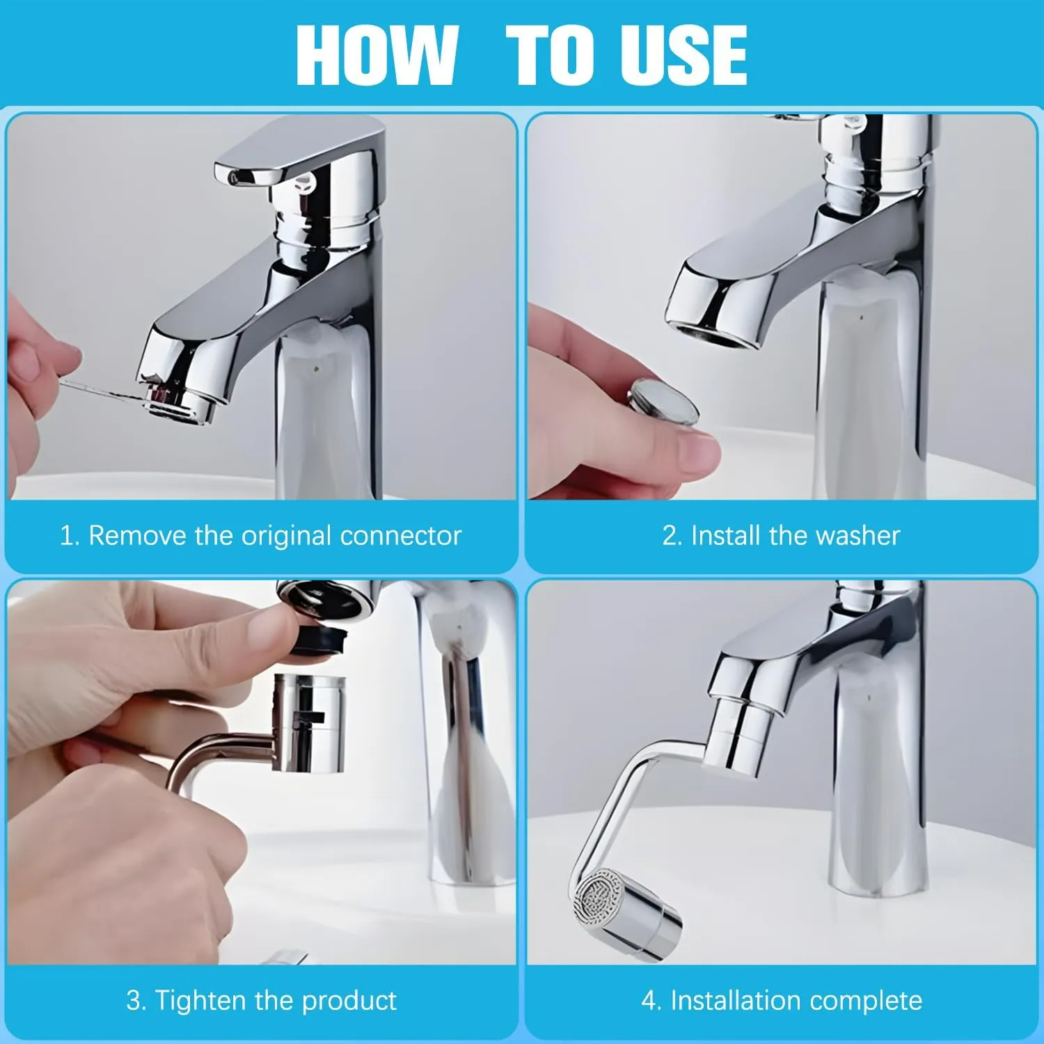 AquaPivot - 1080° Rotating Faucet Extension - Image 5