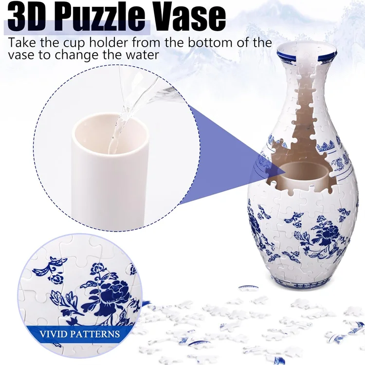 BloomCraft 3D Puzzle Vase - Image 3
