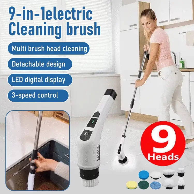 CleanWhirl - 9-in-1 Electric Cleaning Brush