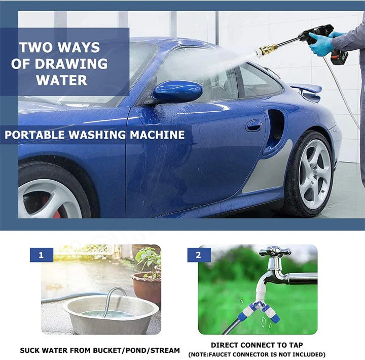 Cordless High Pressure Washer with 2 Batteries - Image 4