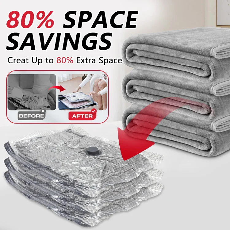 Cordless Vacuum Compression Bags with Electric Pump - Save Up to 80% Space in Seconds - Image 2