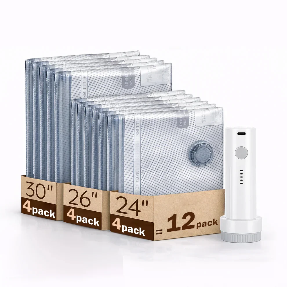 Cordless Vacuum Compression Bags with Electric Pump - Save Up to 80% Space in Seconds - Image 7