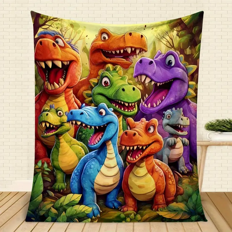 SnuggyHome™ Blanket - Ultra-Soft Flannel Throw That Brings Warmth, Joy & Dino Fun - Image 5