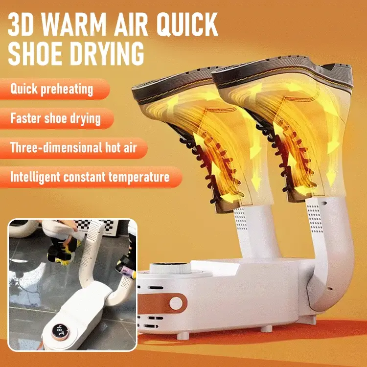DryEase - Fast-Dry Electric Shoe Dryer with Auto Temperature Control