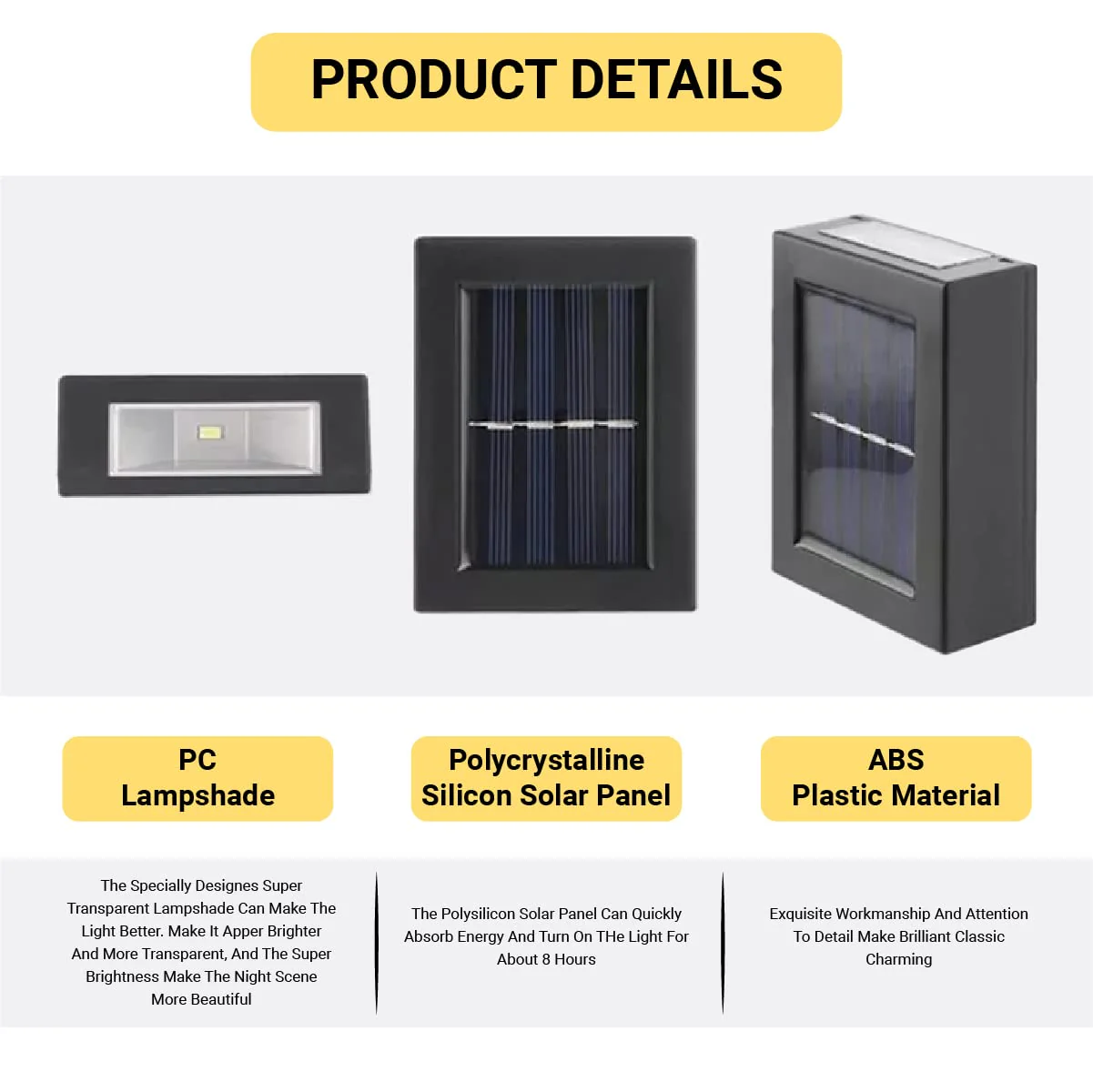 Economic and ecological outdoor solar light - Image 8