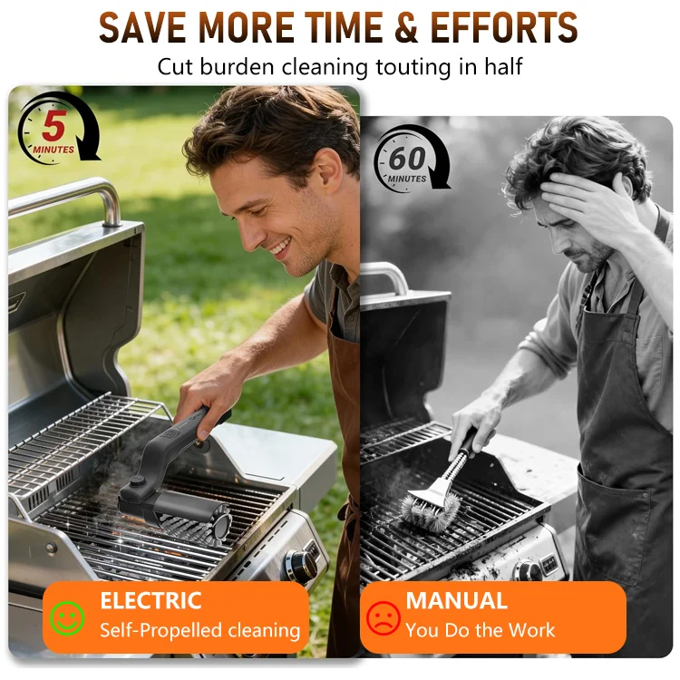 3-Speed Electric Grill Brush — Clean in Seconds - Image 3