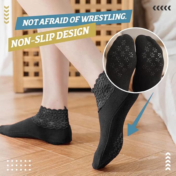 Stay Warm in Style – Fleece Lace Socks for Cold Days ❄️ - Image 2
