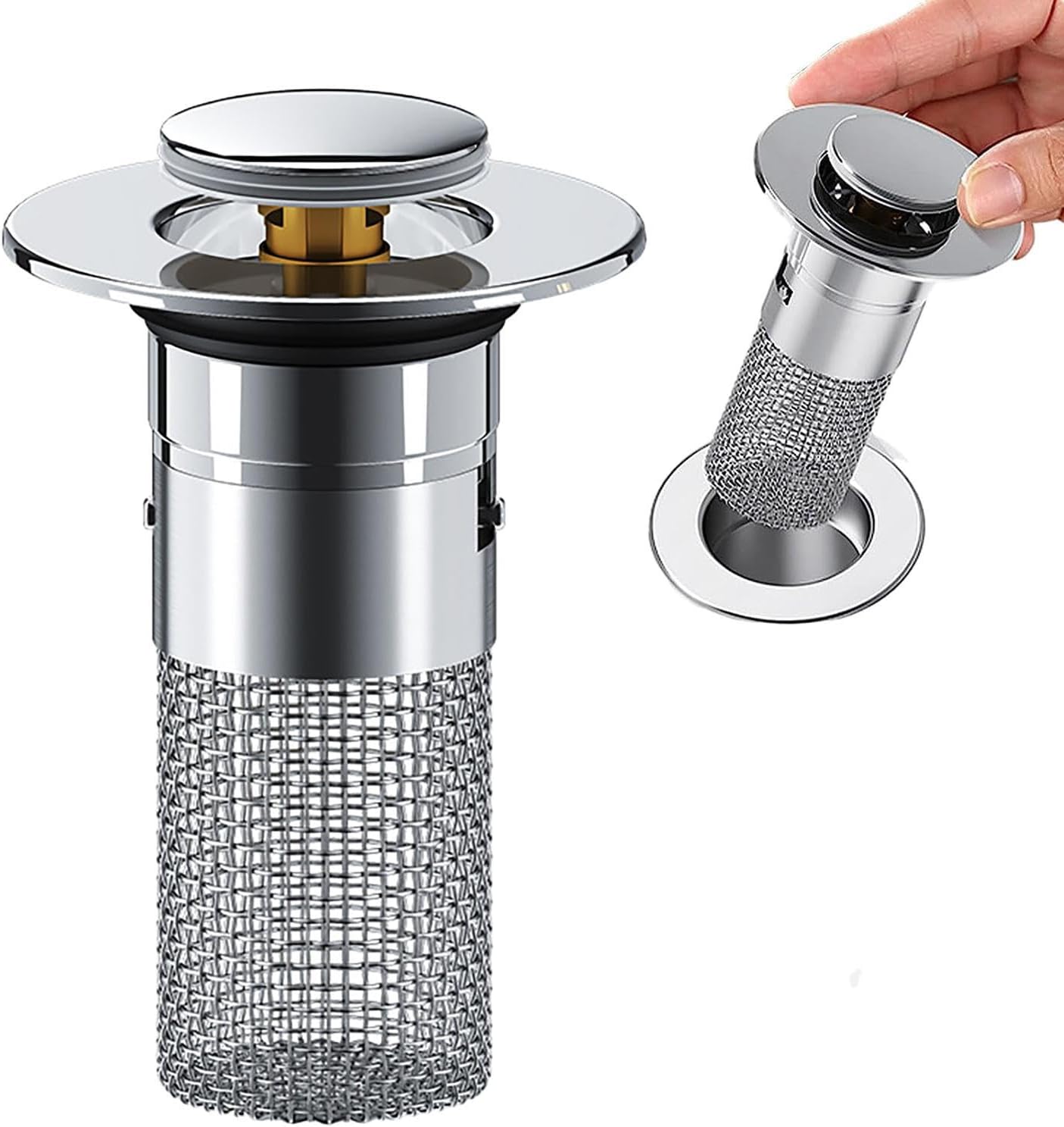 Eliminate Drain Odor Instantly — Pop-Up Sink Strainer - Image 5