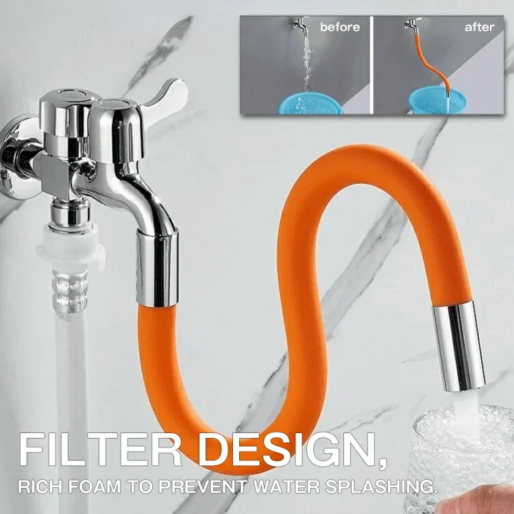 Flexible 360° Faucet Extension – Anti-Splash, Bendable, Universal Fit for Sink - Image 2