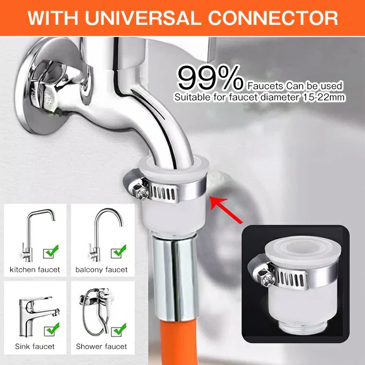 Flexible 360° Faucet Extension – Anti-Splash, Bendable, Universal Fit for Sink - Image 3