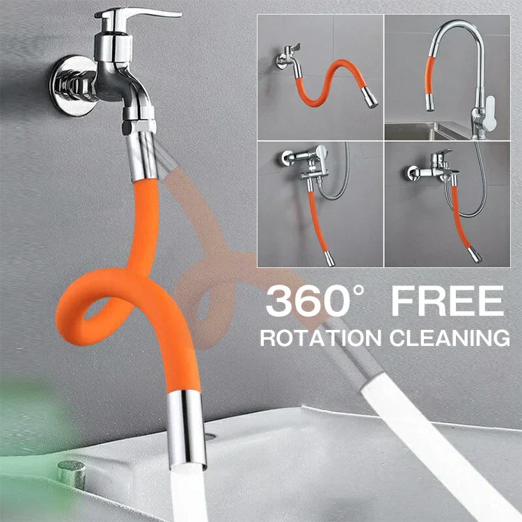Flexible 360° Faucet Extension – Anti-Splash, Bendable, Universal Fit for Sink - Image 4