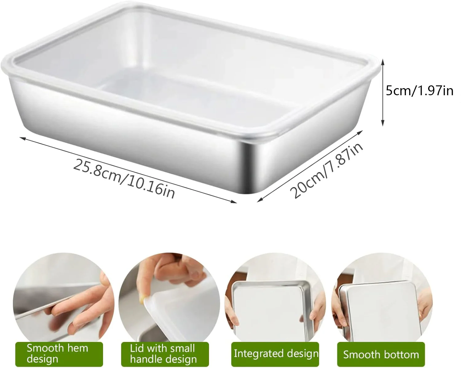 FreshMate - Stainless Steel Food Box (With Lid) - Image 9