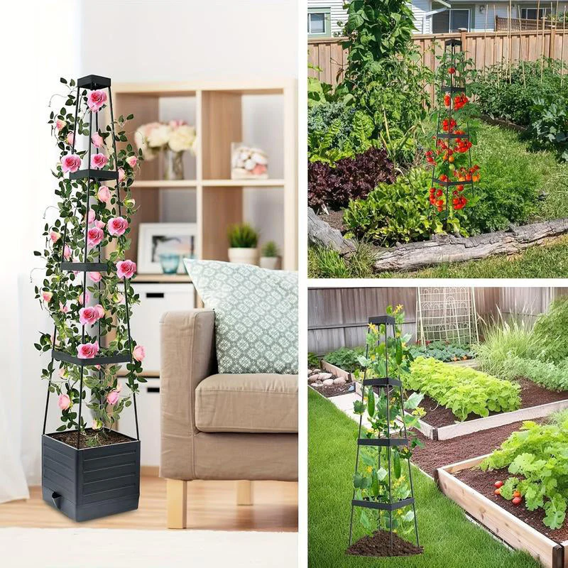 4-Tier Vertical Garden Tower Planter - Image 5