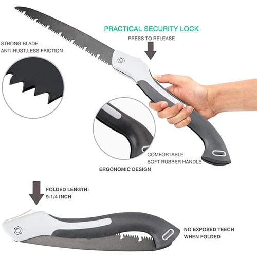 Pro-Grade Folding Saw with German SK5 Steel Blade - Image 7