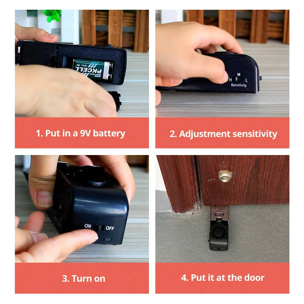 Anti-theft  Home Security Door Alarm System 125DB - Image 8
