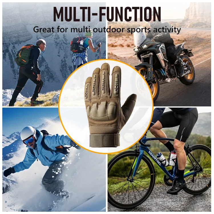 Heavy-Duty Outdoor Tactical Gloves with Touchscreen Fingertips - Image 4