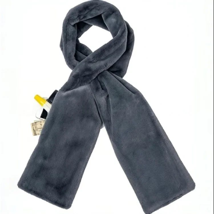 Hidden Pocket Winter Scarf – Ultra-Soft Warmth with Secure Zipper Storage - Image 10