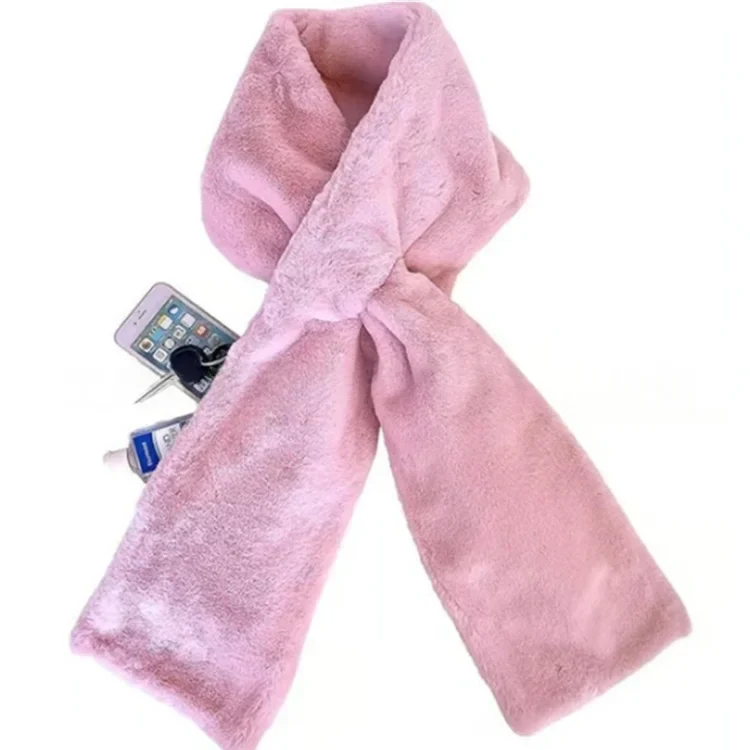 Hidden Pocket Winter Scarf – Ultra-Soft Warmth with Secure Zipper Storage - Image 7