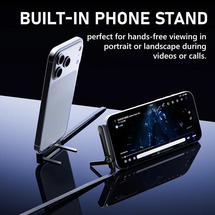 High-Power Fast Charging Cable with Built-in Phone Stand - Image 3
