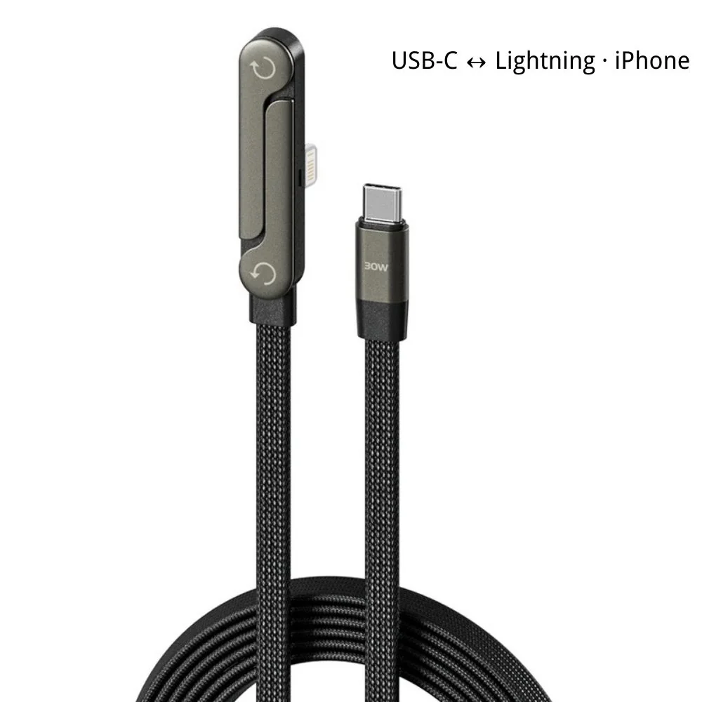 High-Power Fast Charging Cable with Built-in Phone Stand - Image 7