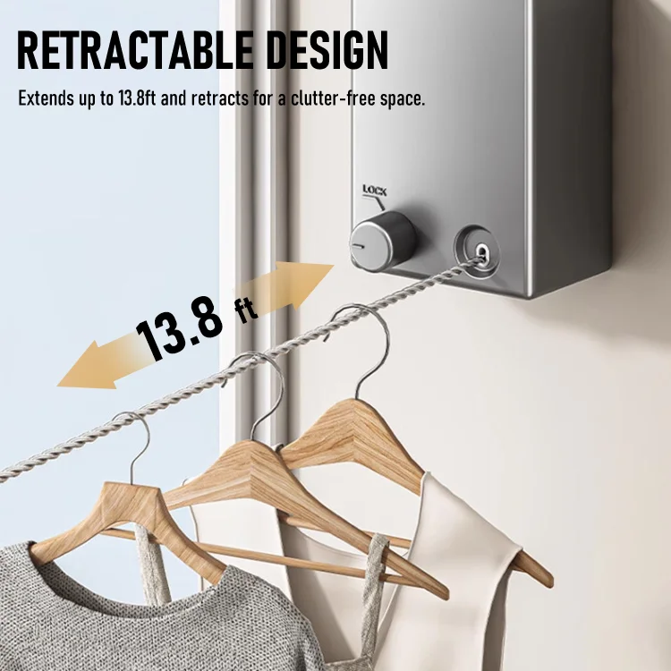 Invisible Retractable Clothesline — A Clean, Space-Saving Drying Solution for Every Room - Image 3