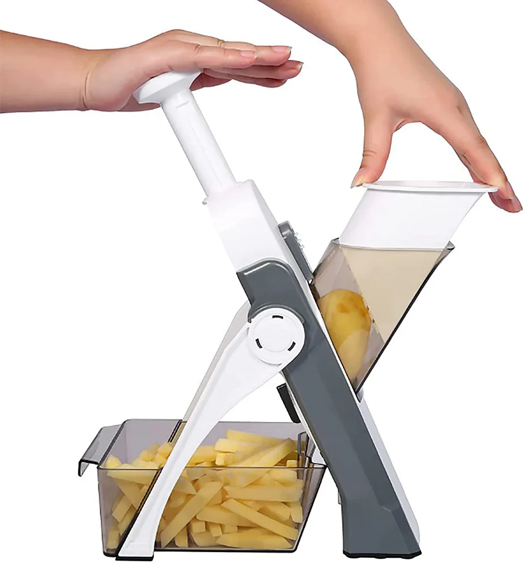 Kitchen Time-Saver: Safe Adjustable Food Cutter - Image 9