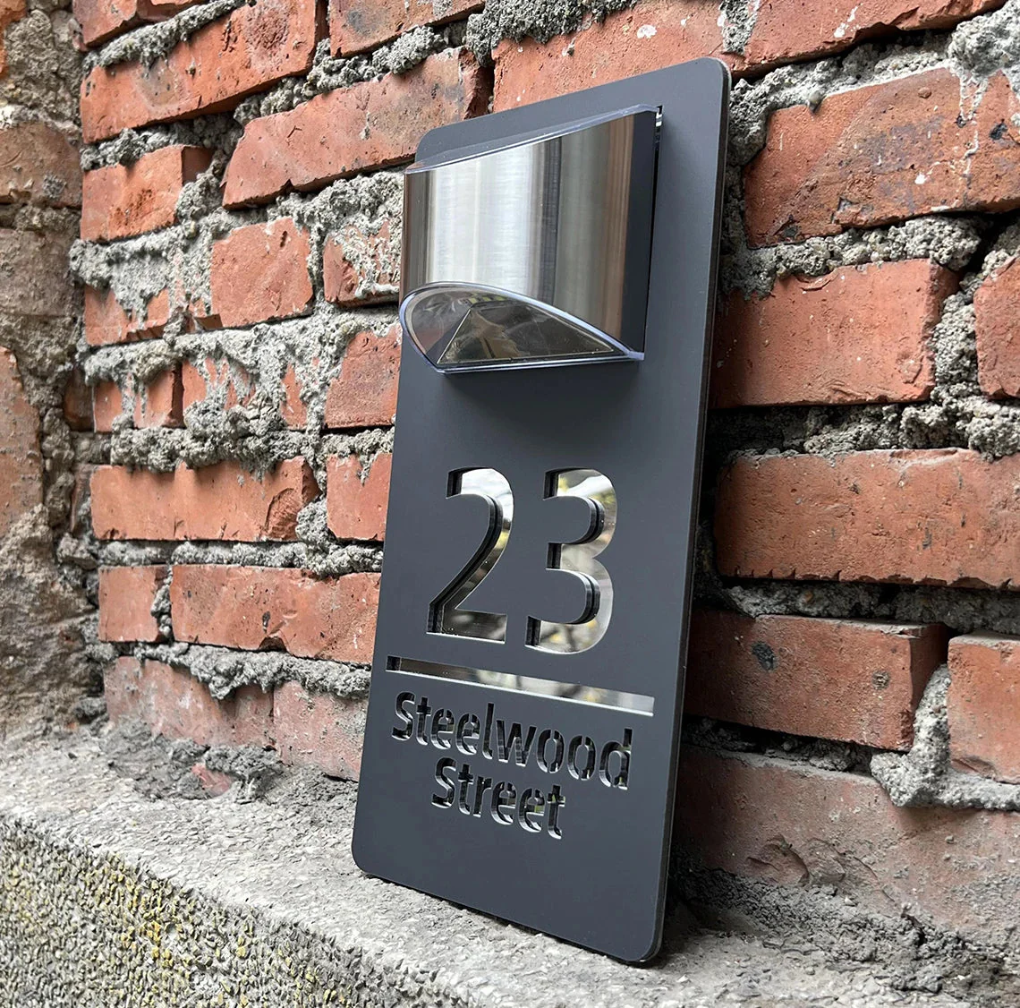 LumiSign™ Auto-Glow Solar Address Plaque - Image 3