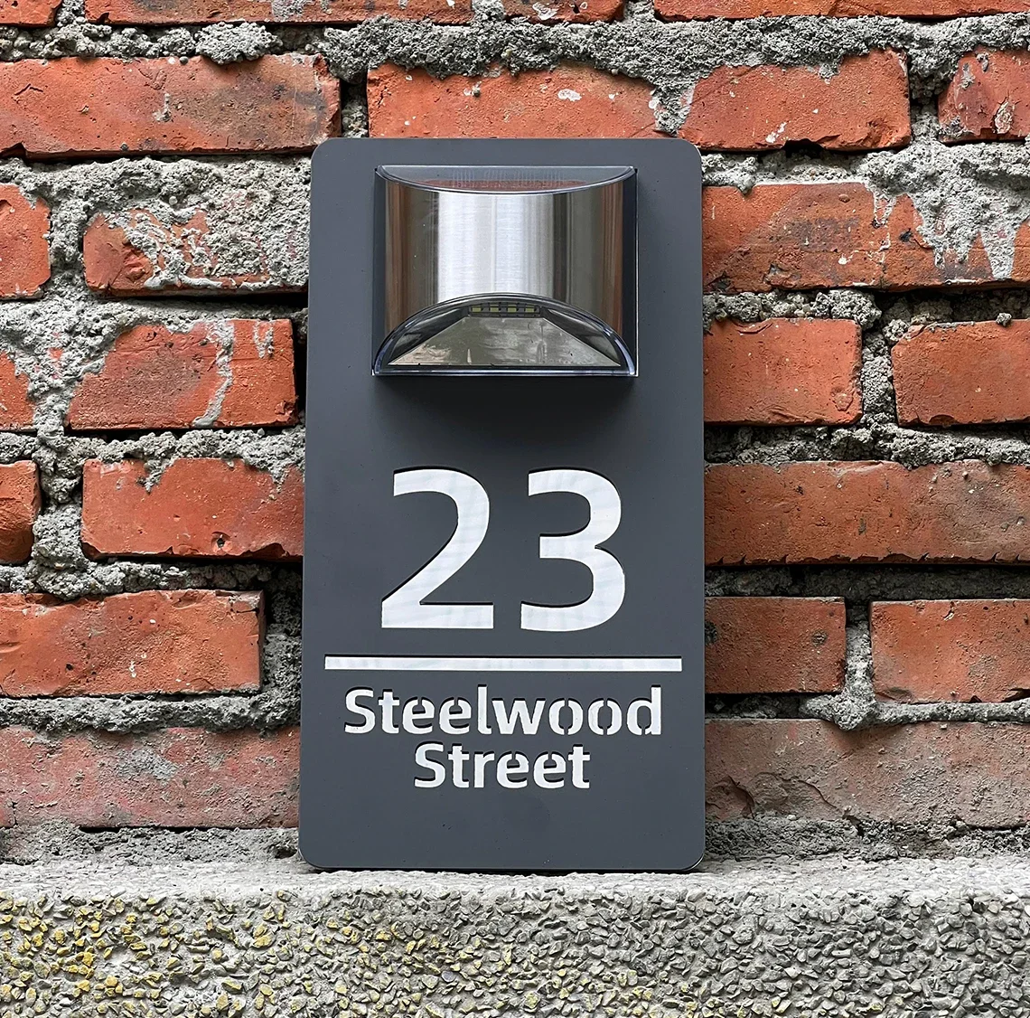 LumiSign™ Auto-Glow Solar Address Plaque - Image 4