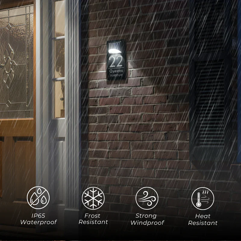 LumiSign™ Auto-Glow Solar Address Plaque - Image 7