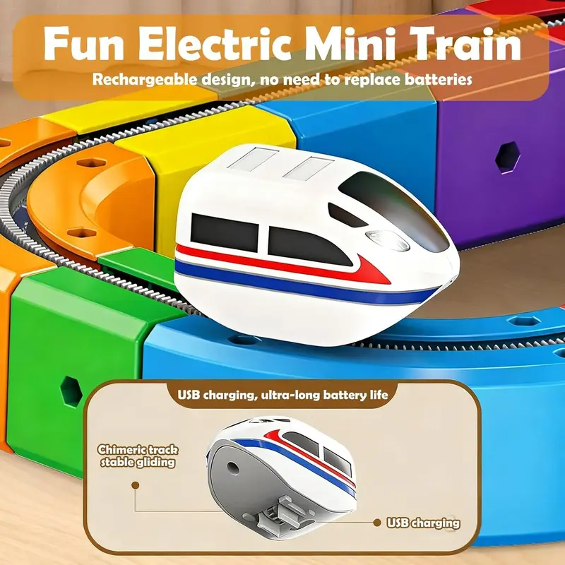 3D Gravity Rail STEM Train Set - Image 3