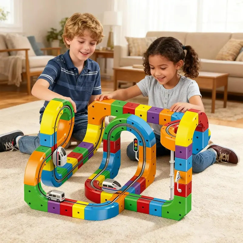 3D Gravity Rail STEM Train Set - Image 5