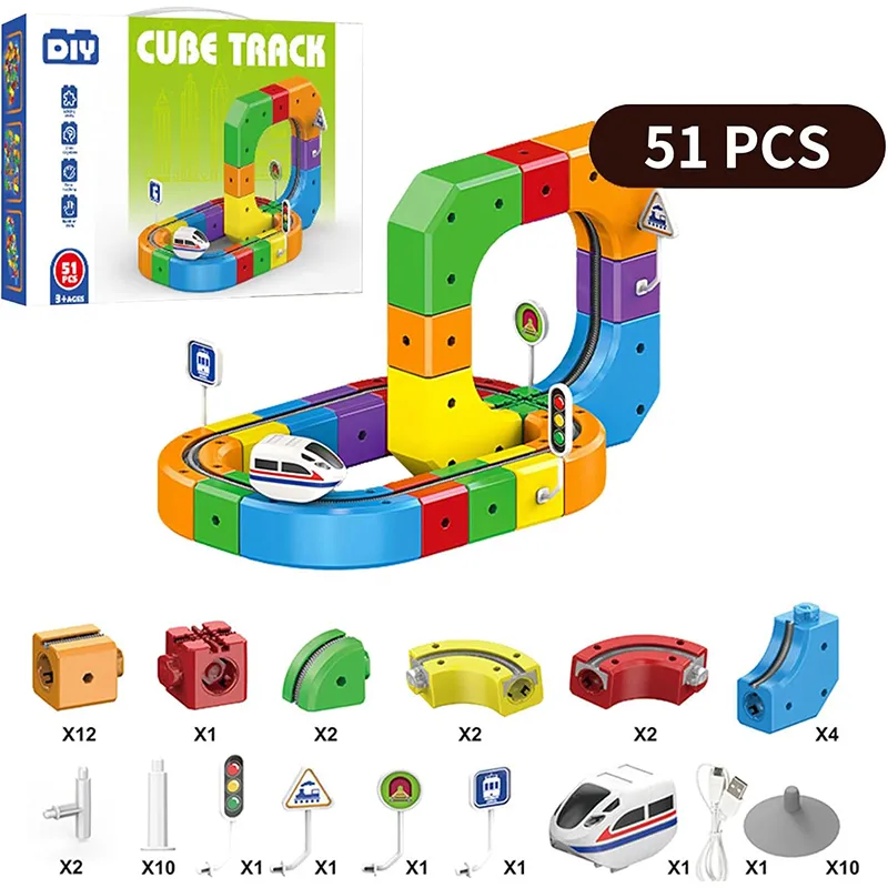 3D Gravity Rail STEM Train Set - Image 7