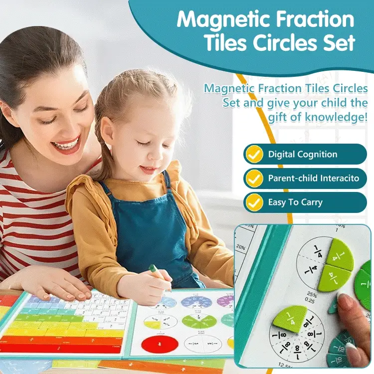 MagnaFraction Learning Book – Magnetic Fraction Puzzle Set