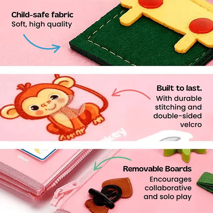 Montessori Busy Board for Toddlers - Image 3