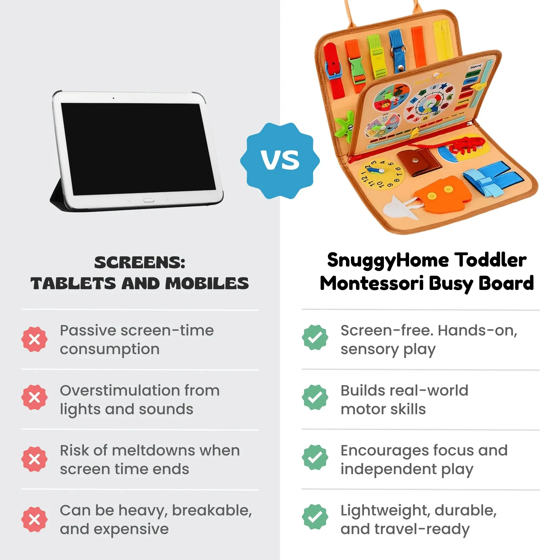 Montessori Busy Board for Toddlers - Image 5