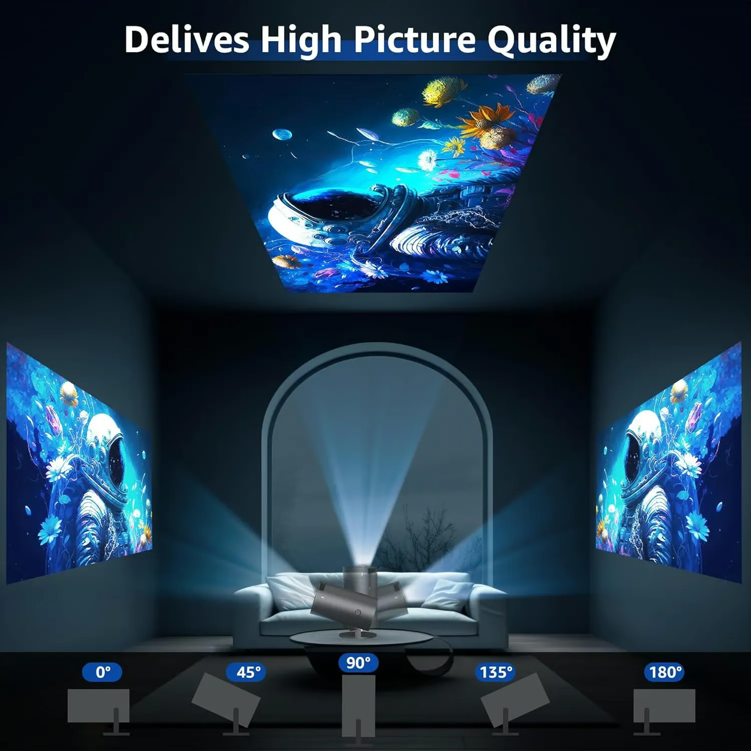NeoView - Portable Projector | 4K Ultra HD Clarity & Compact Design - Image 3