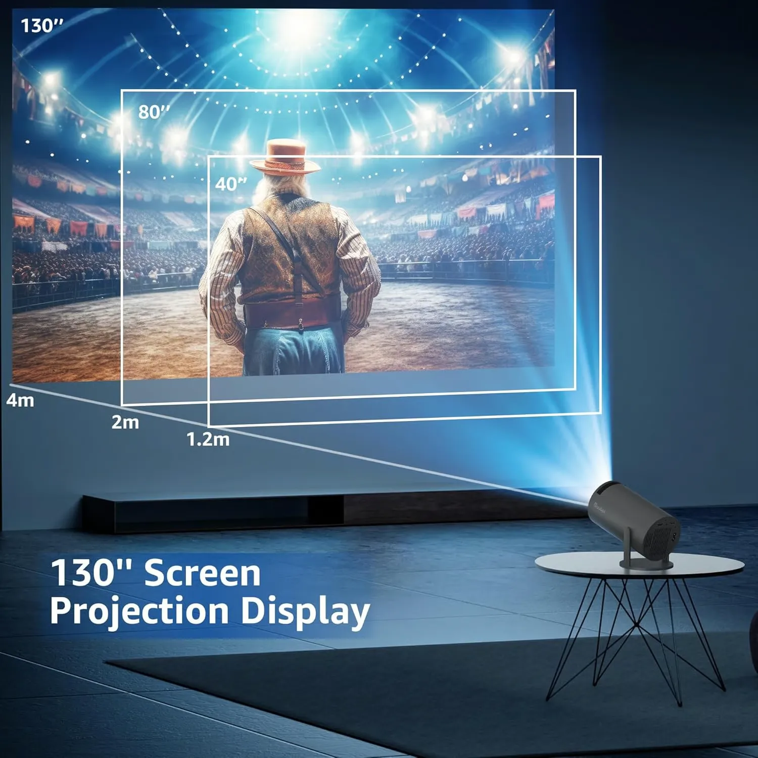 NeoView - Portable Projector | 4K Ultra HD Clarity & Compact Design - Image 4