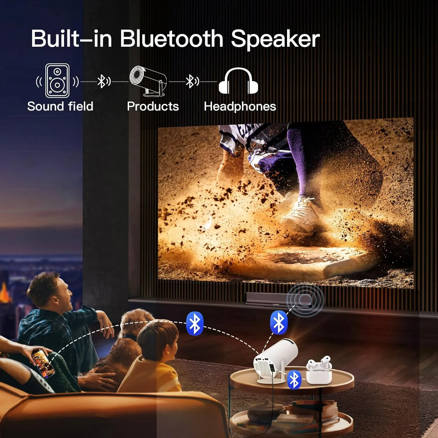 NeoView - Portable Projector | 4K Ultra HD Clarity & Compact Design - Image 7
